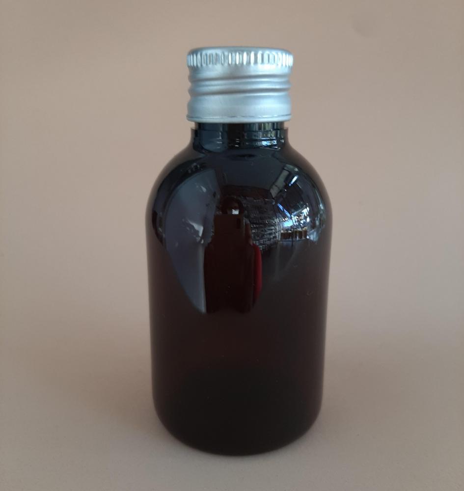 Frasco Ambar 100Ml Com Tampa De Alumínio