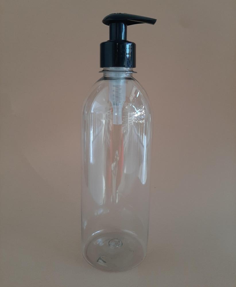 Frasco Cil 500Ml Com Válvula Pump Plástica