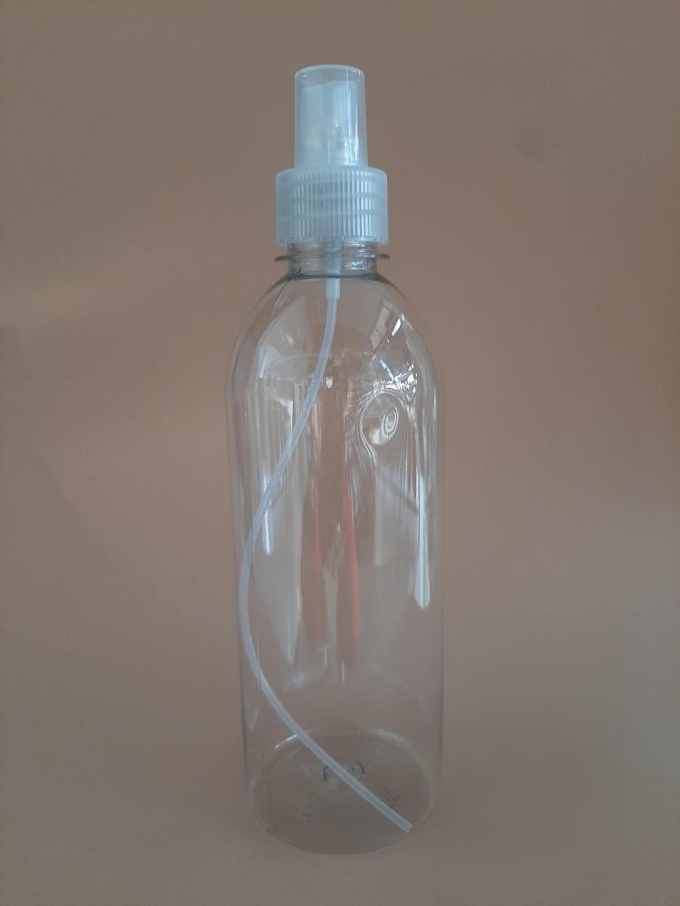 Frasco Cil 500Ml Com Válvula Spray Plástica