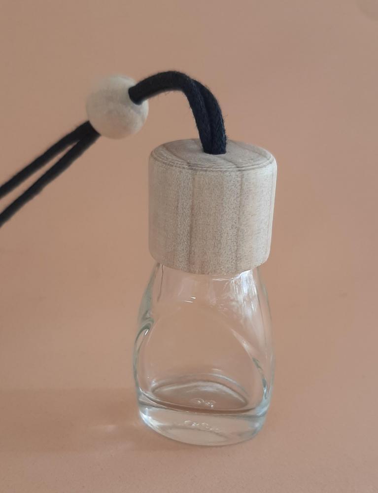 Vidro Aromatizador 9Ml Com Tampa De Madeira