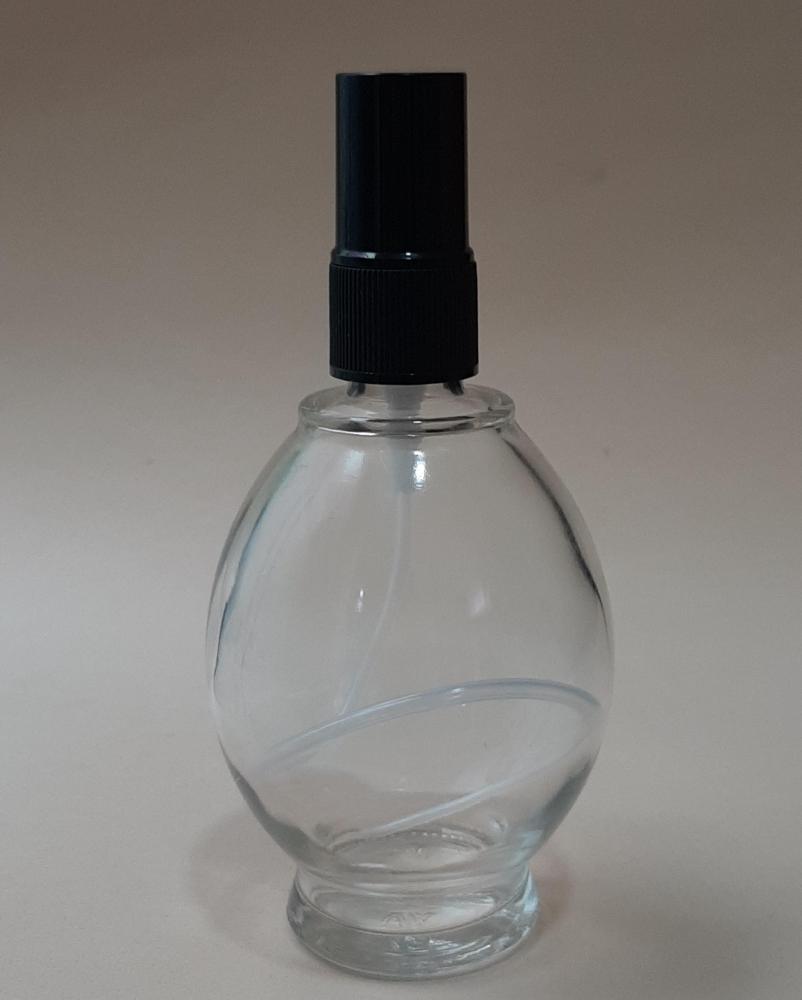 Vidro Bola 100Ml Com Válvula Spray Plástica