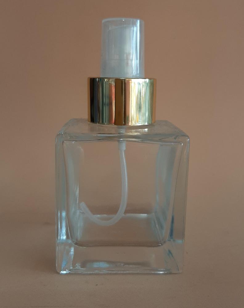 Vidro Cubo 100Ml Com Válvula Spray Luxo